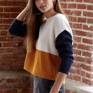 Color block sweater